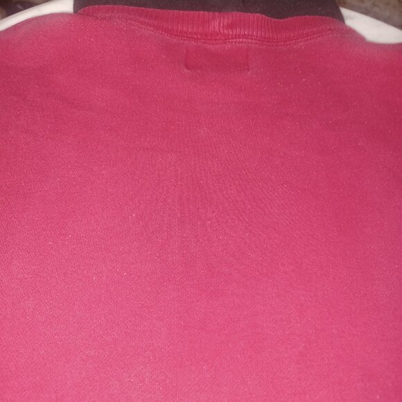 Polo Jeans Co. Men's Heavy Hooded Sweatshirt Medium Red Black White - Picture 3 of 8